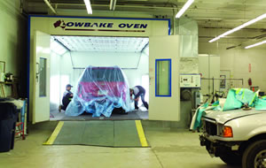 Automotive Painting Booth In Action